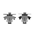 Front Disc Brake Hardware Set For Porsche Taycan 2020 2021 2022 2023 2024 Alx Pau Df 340 02018 Cla8 Black Standard Replacement 