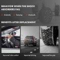 A-premium Front Shock Absorber Compatible With Jeep Wrangler 1987-1995 Driver And Passenger Side 2-pc Set