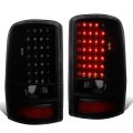 Auto Dynasty Compatible With Yukon Suburban Tahoe Gmt 800 Pair Of Black Housing Smoked Lens Led Brake Tail Lights