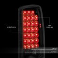 Auto Dynasty Compatible With Yukon Suburban Tahoe Gmt 800 Pair Of Black Housing Smoked Lens Led Brake Tail Lights