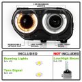 Acanii For Hid Xenon W O Air Ducts Model 2015-2022 Dodge Challenger Led Drl Projector Headlight Headlamp Driver