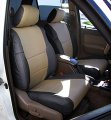 Custom Fit Artificial Leather Front Seat Covers For 1996 2002 Toyota 4 Runner Black Beige Waterproof Faux Set Of 2 