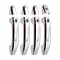 Chrome 4pcs Door Handle Cover For Chevy Silverado W 4 Smartkey Hole 2019-2022 