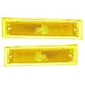 Chevy C K Pickup Side Marker Light 1981 To 1991 Driver And Passenger Pair Chrome Gm2550112 Gm2551106 