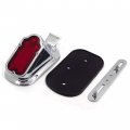 Smt-chrome Red Tombstone Skull Brake Tail Light Signal Compatible With Motorcycle Bike B00rues2py
