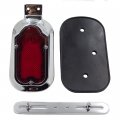 Smt-chrome Red Tombstone Skull Brake Tail Light Signal Compatible With Motorcycle Bike B00rues2py