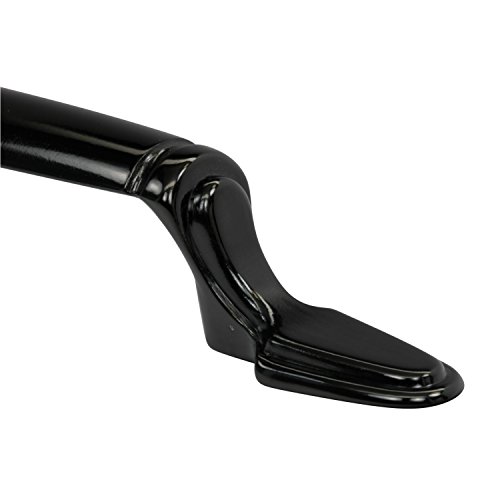 10 Pack Rok Hardware 3 76mm Hole Old World Style Reflective Black Chrome Pull Handle 5-1 32 128mm Overall Length P330176blkn