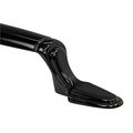 10 Pack Rok Hardware 3 76mm Hole Old World Style Reflective Black Chrome Pull Handle 5-1 32 128mm Overall Length P330176blkn