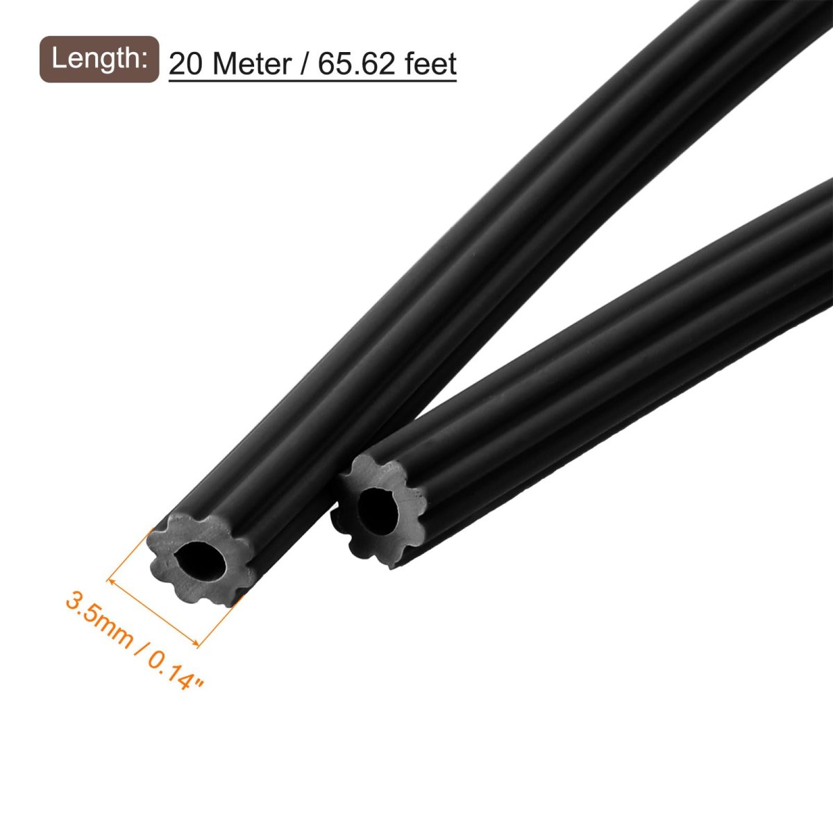 Tpe Screen Spline 0 14 X65 6ft Round Window Repair Retainer For Door Screens Replacement 20 Meter Black