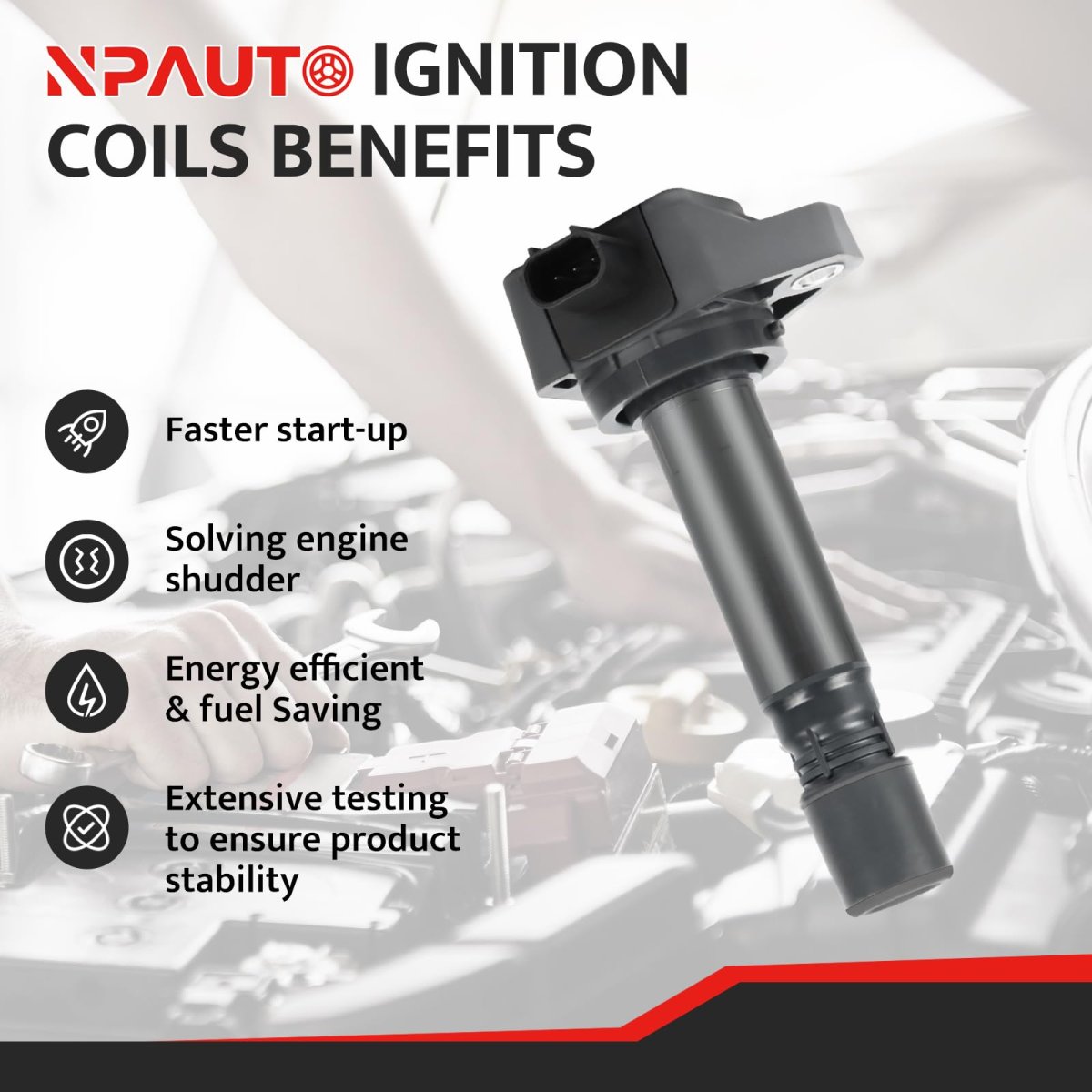 Ignition Coil Pack Replacement For Honda Civic 2006 2007 2008 2009 2010 2011 1 8l L4 Lx Ex Dx Gx Exs Lxs Uf582 30520 Rna A01 4
