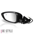 Ho1320329 Factory Style Driver Left Side Mirror Manual Folding Power Adjust Heated Glass Blind Spot Detection Compatible With