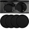 Creative Car Water Cup Coasters Insulated 4-piece Set Of Universal Shock-absorbing Anti Slip Holders Embedded With Decorative 