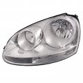 Headlightsdepot Chrome Housing Halogen Headlight For Volkswagen Gti Jetta Rabbit 4-door Sedan Wagon Includes Left Driver Side 