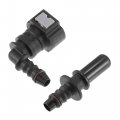 X Autohaux 3 8 9 49mm Sae To 5 16 8mm 90 Degree Fuel Line Hose Quick Release Connector Disconnect Nylon 2 Set