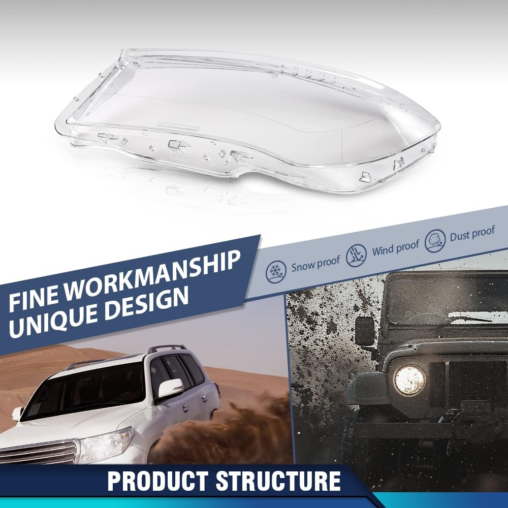 Headlight Lens Covers Left Right Side For Benz Cla Class W117 2013 2014 2015 2016 Front Headlamp Cover Clear