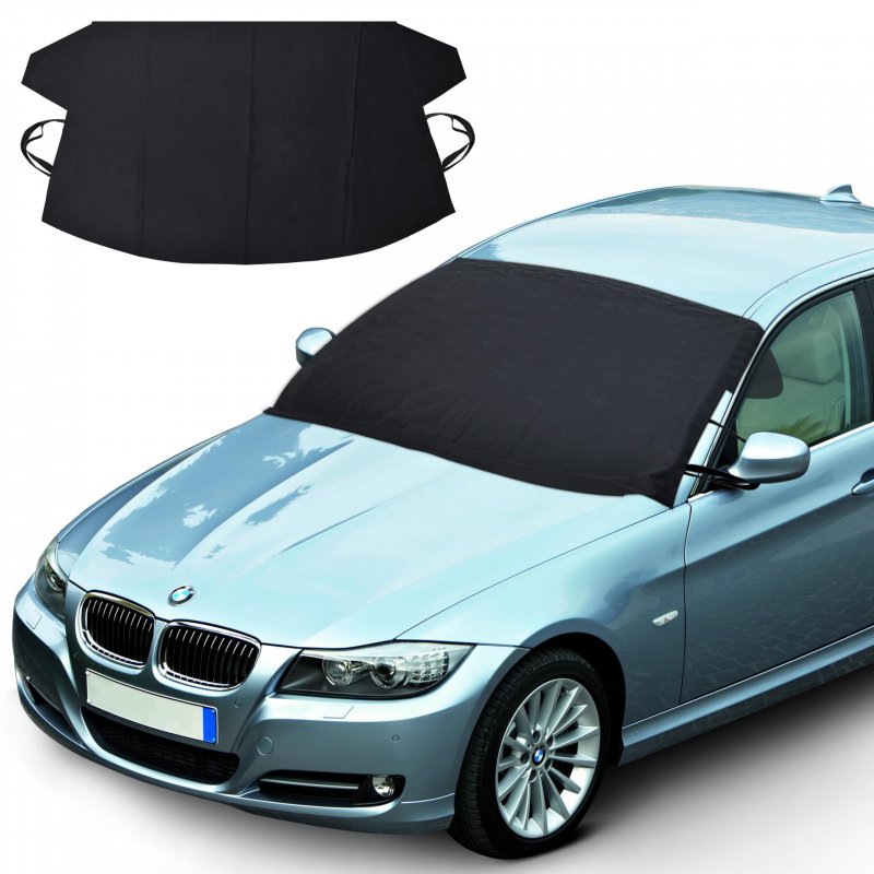 Econour Car Windshield Cover For Ice And Snow Durable Frost Protector Sleet Winter-ready Anti-theft Straps Included Suv Size 30