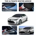 Econour Car Windshield Cover For Ice And Snow Durable Frost Protector Sleet Winter-ready Anti-theft Straps Included Suv Size 30