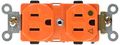 Morris 82228 Isolated Ground Duplex Receptacle 15 Amp Current 125v Orange 