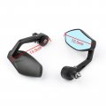 Topteng Motorcycle Universal Rear Mirror 7 8 22mm Bar End Side View Fits For Cafe Racer With Mirrors