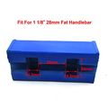 Tc-motor Blue Square Fat Pad For 1 8 Inch 28mm Oversize Handlebar Pit Dirt Motor Bike Motorcycle Motocross Atv Quad 4 Wheeler