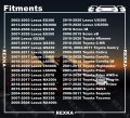 Rexka 10pcs Fuel Door General Purpose Specialty Rivet For Toyota Lexus 90269-06017 90269-a0005