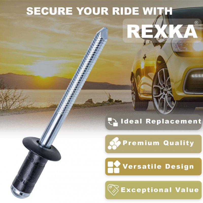 Rexka 10pcs Fuel Door General Purpose Specialty Rivet For Toyota Lexus 90269-06017 90269-a0005