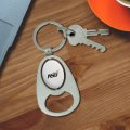 Graphics More Alabama Sate Secondary Logo Keychain Chrome Metal Spinning Oval Bottle Opener