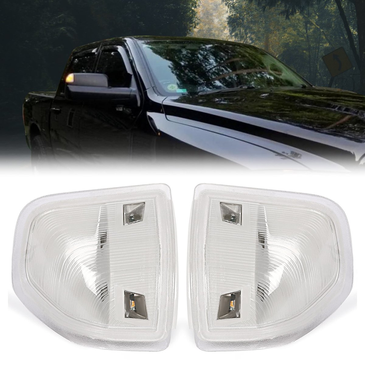 Led Mirror Turn Signal Tow Lights For 2010 2021 Dodge Ram 1500 2500 3500 And 2011 2014 4500 5500 Trucks With Trailer Mirrors