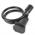 Trailer Extension Cord Fydun Flexible 7 Way 3 5ft Double Prong Male Plug Connector Rv Connecting Line Car Accessory