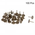 Uxcell Upholstery Nails Tacks 11mmx17mm Flat Head Furniture Bronze Tone For Sofa Headboards 100 Pcs