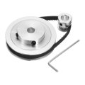 Gt-2 Synchronous Wheel 20 80 Teeth 8mm Bore Aluminum Alloy Timing Pulley With 1pcs Length 200mm Width 6mm Belt For 3d Printer 