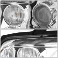 Auto Dynasty Euro Model E-code Style Halogen Headlight With Fog Lamp And Tool Kit Set Compatible Vw Jetta Mk4 99-05 Driver