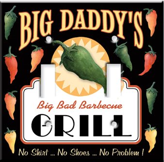 Single Gang Toggle Wall Plate Big Daddys Grill