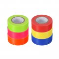 Pvc Flagging Tape 25mm X 30m 98 4ft Marking Non-adhesive 6pcs Assorted Colors For Tree Trail And Survey In Boundaries Hazardous 