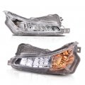 Double Color Led Fog Lights Lamps Drl W Bulbs For 2015-2017 Toyota Camry Xse Xle To2531153 To2530153 8151006050 8152006050 