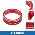 A Absopro Ac Knob Ring Cover Climate Control Covers For Vw Tiguan Taos Jetta Passat Atlas Arteon Golf R Beetle Aluminum Alloy
