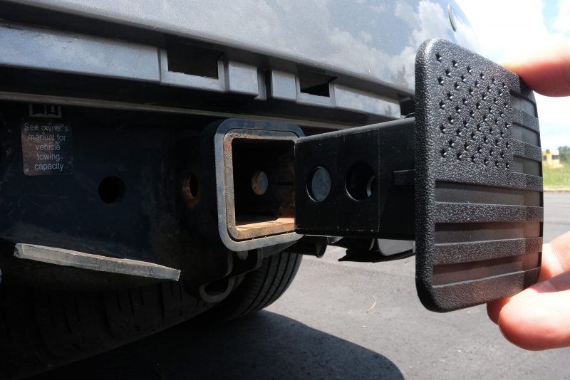 Everhitch 2 American Black Flag Trailer Hitch Cover Plug For Inch Receivers