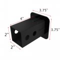 Everhitch 2 American Black Flag Trailer Hitch Cover Plug For Inch Receivers