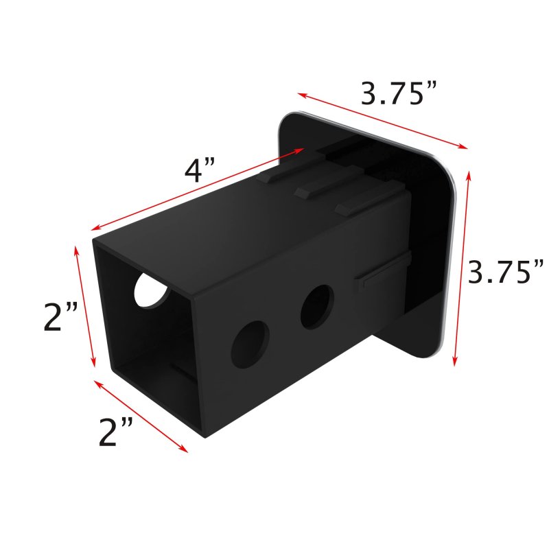 Everhitch 2 American Black Flag Trailer Hitch Cover Plug For Inch Receivers