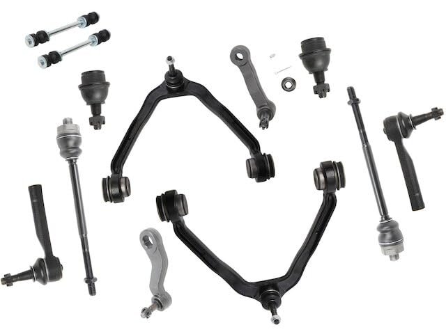 Upper Control Arm Ball Joint Tie Rod And Sway Bar Link Kit For 2000 To 2006 Gmc Yukon Xl 1500 Sport Utility 4 Door With Pitman