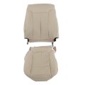 Front Driver Side Bottom And Top Lean Back Tan Artificial Leather Seat Cover Replacement For F150 Lariat 2009-2014 