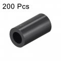 Uxcell Abs Round Spacer Washer Id 4 2mm Od 7mm L 15mm Plastic Standoff For 3d Printer Tv Wall Mounting Electrical Outlet Black