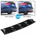 Rear Diffuser Qiilu Shark Fin Universal Spoilers Car Bumper Chassis Spoiler Wing Lip M