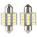 31mm De3175 3022 3021 5050 12smd Festoon Led Bulb Replacement Fit For Interior Dome Map Light 10pack White 
