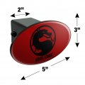 Mortal Kombat Symbol Oval Tow Trailer Hitch Cover Plug Insert
