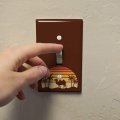 Camel In The Desert Sunset With Palm Trees Plastic Wall Decor Toggle Light Switch Plate Cover