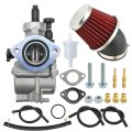 Pe24mm Carburetor Kit Replacement For 140cc 150cc Flange Motorcycle Engines Dirt Bike Pit Atv 4 Wheeler With Carb Jets