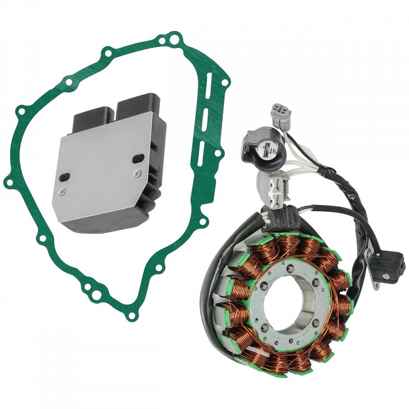 Caltric Stator And Regulator Rectifier With Gasket For Yamaha Rhino 700 Yxr700f 4x4 Fi Se 2008 2009