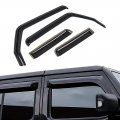 Auxmart Window Rain Guards For Jeep Wrangler Jl Gladiator Jt 2018 2019 2020 2021 4-door In-channel Side Deflectors Vent Visors 