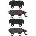 Niche Rear Right Brake Pad Set For Yamaha 1xd-25806-10-00 Semi-metallic 2 Pack